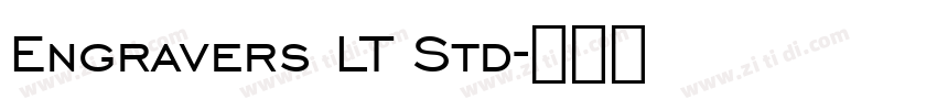 Engravers LT Std字体转换